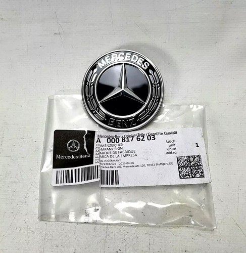 Orig. Mercedes W177 W118 W247 / Emblem SCHWARZ Stoßfänger Vorne--A0008176203 NEU