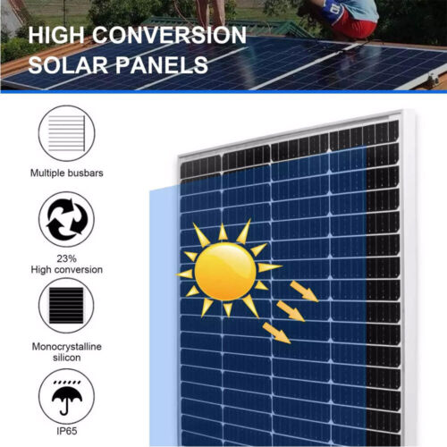 30W/60W/100W/120W Solarpanel Mono Hocheffizienz 12V für Sonnenschutz Caravan Boot - Bild 3 von 19