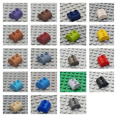 LEGO  4x Bogenstein Slope Dachstein Brick 2x2 - 30165 - versch. Farben