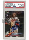 Ronald Acuna Jr 2018 Topps Chrome Update Autograph Rookie PSA/DNA (Light Smear)