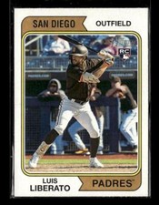 2023 Topps Heritage #168 Luis Liberato Rookie San Diego Padres