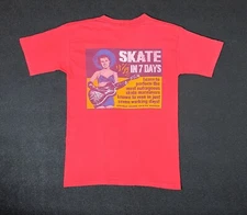 Vintage 1988 Vision Street Wear Skate in Seven Days  80s zorlac T shirt size S-M