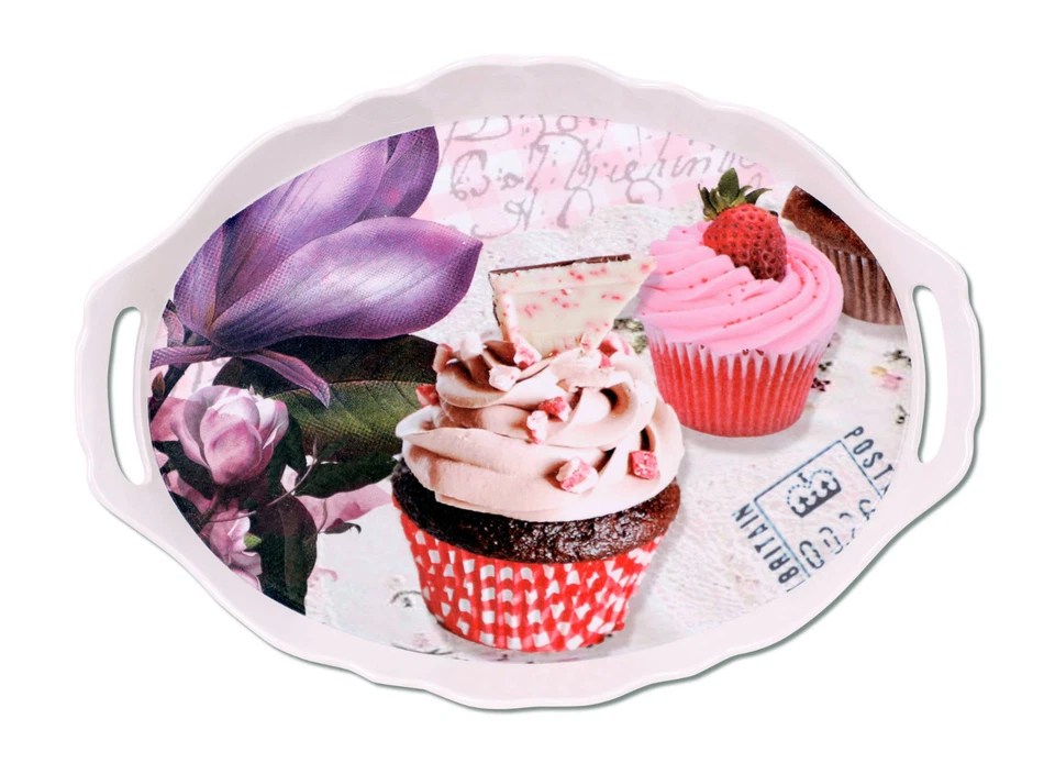 Tablett Frühstückstablett Serviertablett Melamintablett 29,8x41x4,5cm - Bild 4 von 4