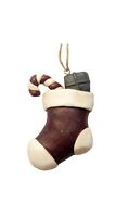 Rustic Primitive Christmas Stocking Ornament, 2.5 Tall, By Country House Rustic Primitive Christmas Stocking Ornament, 2.5 Tall, By Country House