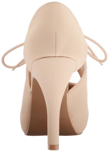 Qupid Women's Sandal's TRENCH-233 Heel Dress Pump Nude Size 6 US - Picture 3 of 8