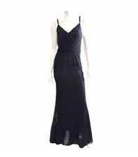 Dolce & Gabbana Womens Dress Size 40 Maxi Long Gown Evening Black Gala US 4
