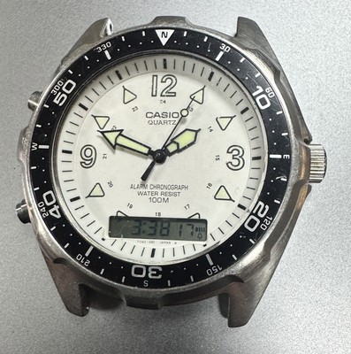 Casio AMW-320D 1374 vintage watch ana digital 45 mm working