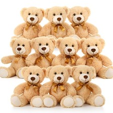 Bulk Teddy Bear Baby Shower, 10 Packs Small Teddy Bear Stuffed Animals in Bul...