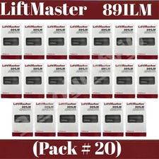891LM LiftMaster 1 Button Remote Control Garage Opener Security+2.0 (Pack of 20)