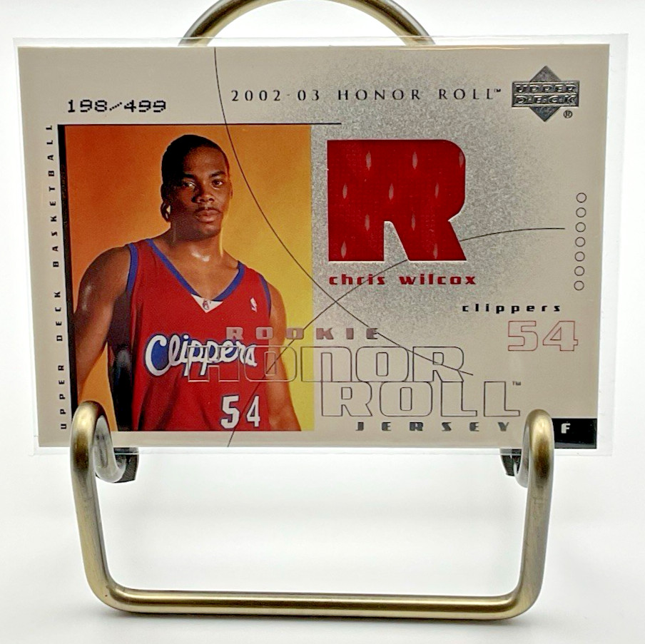 2002-03 Upper Deck Honor Roll Chris Wilcox #99 RC Rookie Jersey /499 NBA