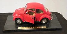Road Signature 1:18 Scale 1967 Volkswagen Beetle Model – Red Diecast Car