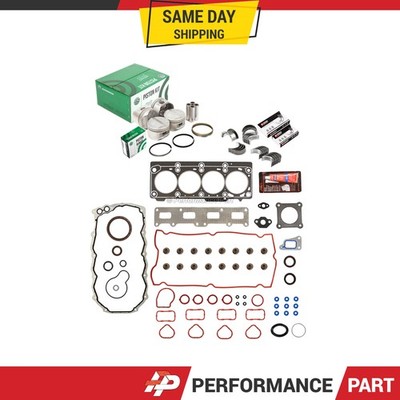 Full Gasket Set Pistons Bearings Fit 2001 Chrysler PT Cruiser 2.4L DOHC VIN B