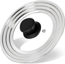 Universal Lid for Pots and Pans Skillets, Stainless Steel Pan Cover