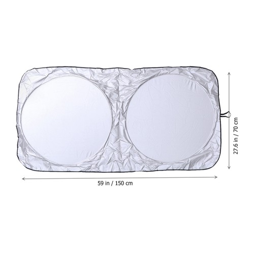 Parabrisas interior coche doble anillo parasol bloque térmico cubierta anti-UV - Imagen 6 de 11