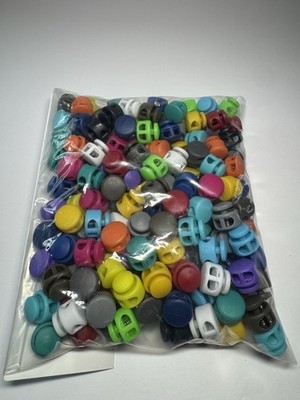 Bulk Paracord Cord Locks Spring Toggles Mixed Colors ~200+ Pieces