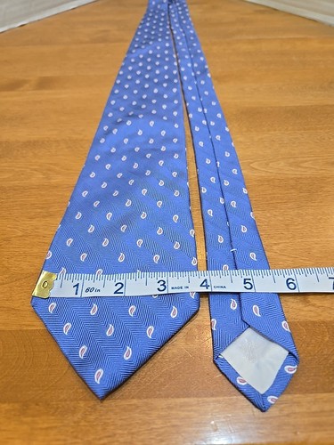 BROOKS BROTHERS 346 Men's Loose Paisley 100% Silk Tie Made In USA NWT - Picture 4 of 10