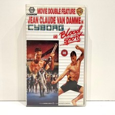 Jean Claude Van Damme in Bloodsport and Cyborg VHS tape Films Martial Arts Scifi