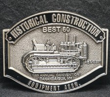 XB11132 NOS VINTAGE 2001  HISTORICAL CONTRUCTION EQUIPMENT  MENS BELT BUCKLE