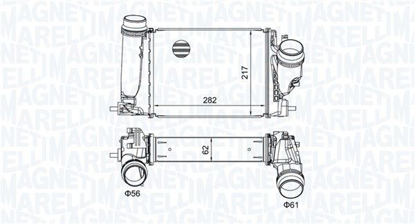 Magneti Marelli 351319205830 LadeluftküHler Passend FüR Nissan Renault-image