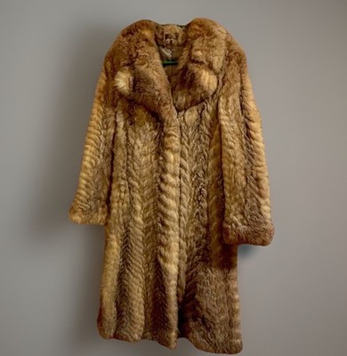 Echter Damen Pelzmantel aus Opossum Vintage Schick