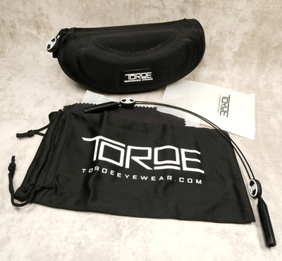 Toroe Eyewear Sunglass Protection Kit - Hard Case Neck Cord Lint Cloth Dust Bag