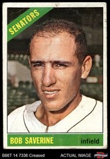 1966 Topps #312 Bob Saverine Senators 1.5 - FAIR