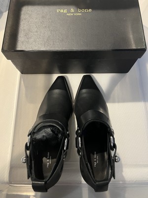 Rag & Bone Westin Harness Boot In Black Sz 8/38 MSRP $495 New