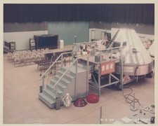 Early Apollo 7 Command Module Design Downey CA RARE 1968 - Original NASA Photo