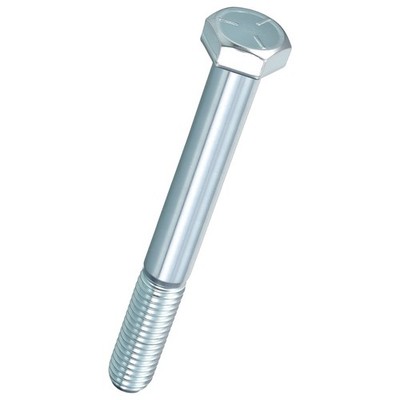 10 Pcs Hex Head Screws Bolts - [1/2''-13x4-1/2''] Carbon Steel, Blue White