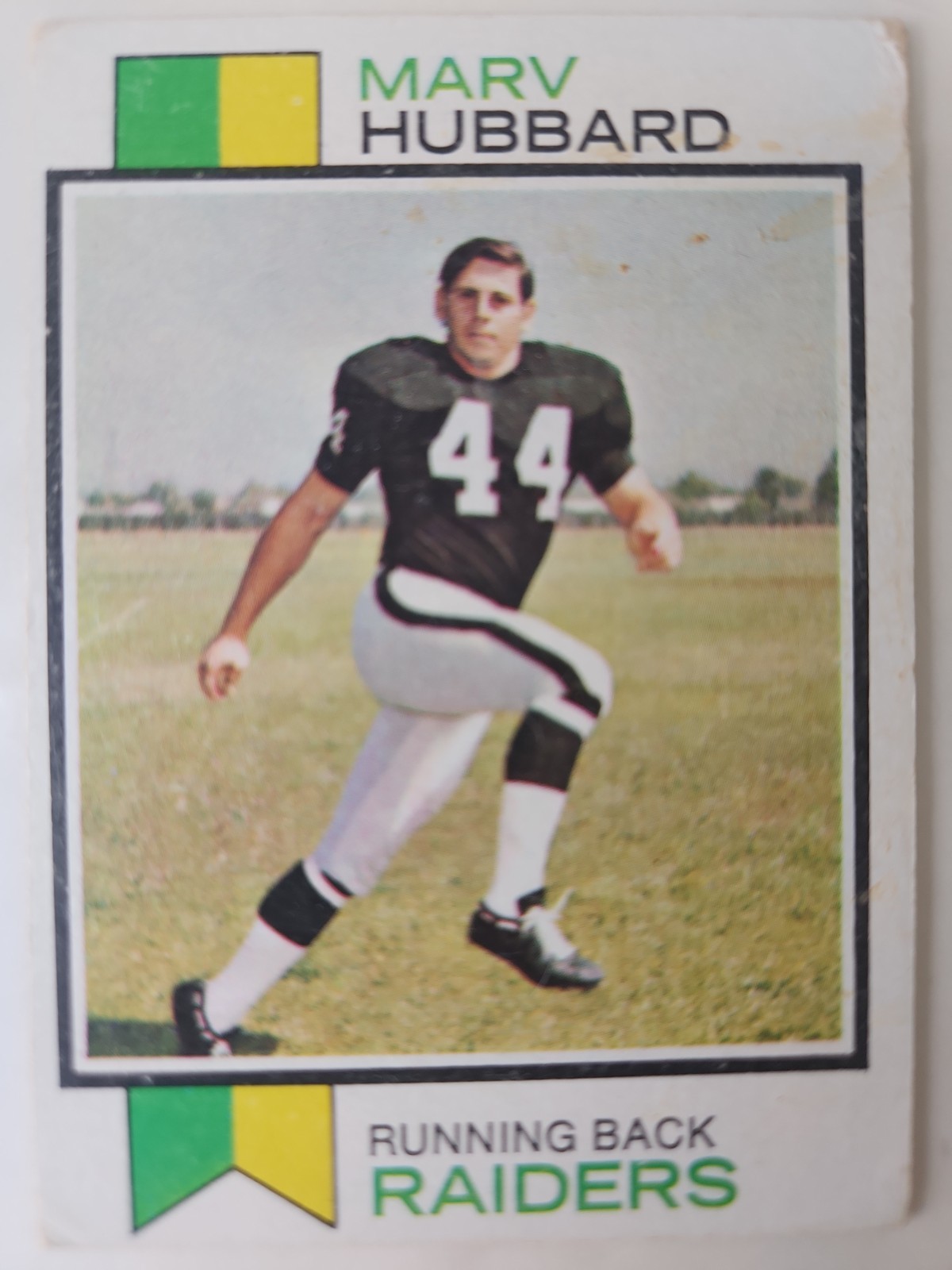 1973 Topps Football Card 345 Marv Hubbard Oakland Raiders 
