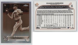 2022 Topps Chrome Sepia Refractor Chas McCormick #43 Rookie RC