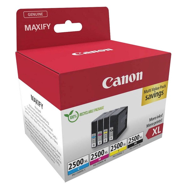 Original Canon Patronen PGI-2500 Xl Kombipack FüR Maxify Mb 5050 5120 5150 5155-image