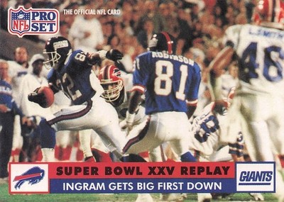 1991 Pro Set #50 Ingram Gets Big First Down