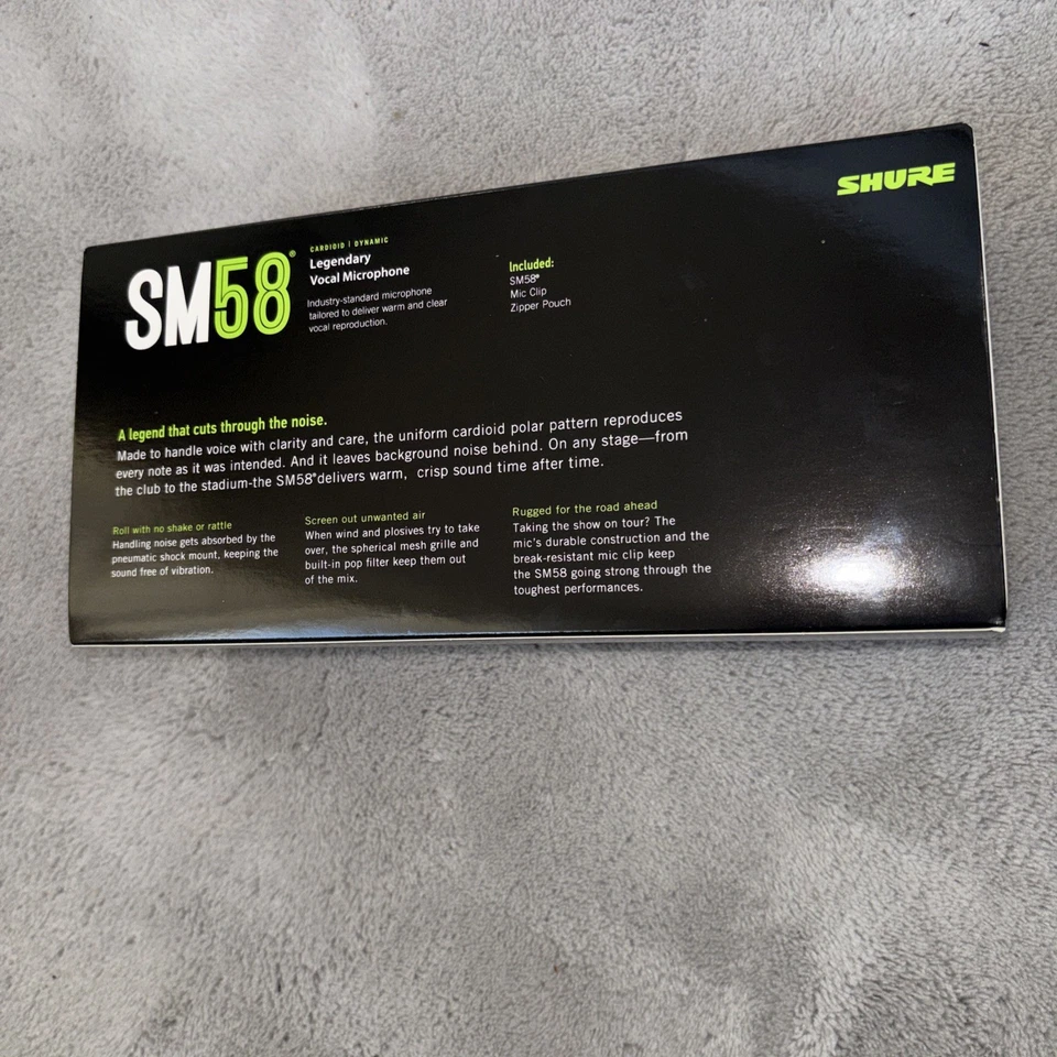 Shure SM58 Dynamic Vocal Microphone Black Legendary SM58 Mic Professional - Image 4 of 4