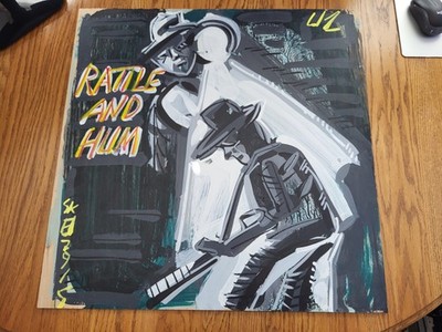 Steve Keene U2 Rattle and Hum Original Painting - 24x24 - Folk Art