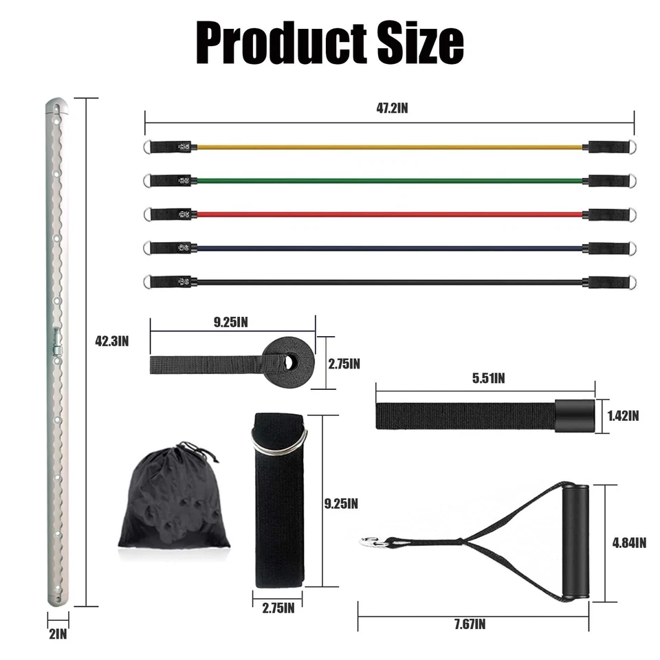 Sistema de anclaje de pared de banda de resistencia ajustable para gimnasio en casa con rieles y coche S... Foto 2 de 4