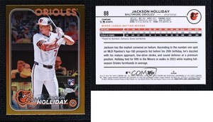 2024 Topps Chrome Gold Refractor /50 Jackson Holliday #88 Rookie RC
