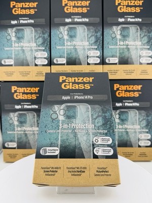 PanzerGlass 3 in 1 Schutz Set für iPhone 14 Pro   Displayschutz + Kameraschutz
