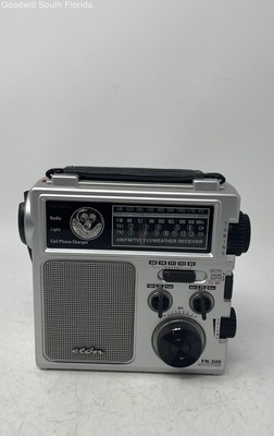 Eton Model FR-300 Silver Black TV1 TV2 Weather Receiver AM FM Radio Not Tested