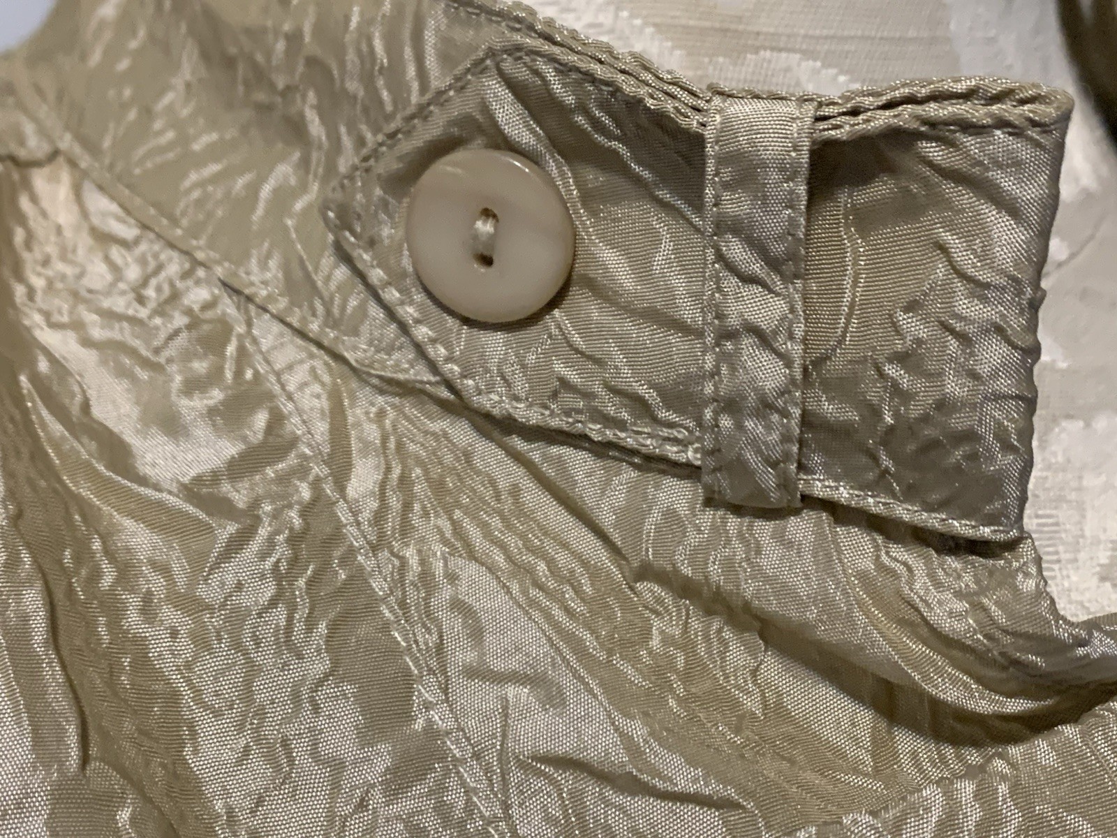 Chico’s Jacket Button lightweight Textured Beige … - image 4