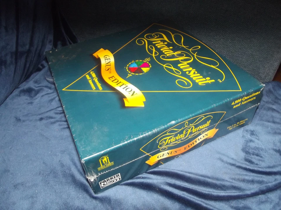 Vintage Trivial Pursuit Master Game Genus Edition 1995 NEW - Image 2 of 4