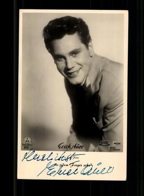 Erich Auer FBZ autograph card original signed # BC 230807