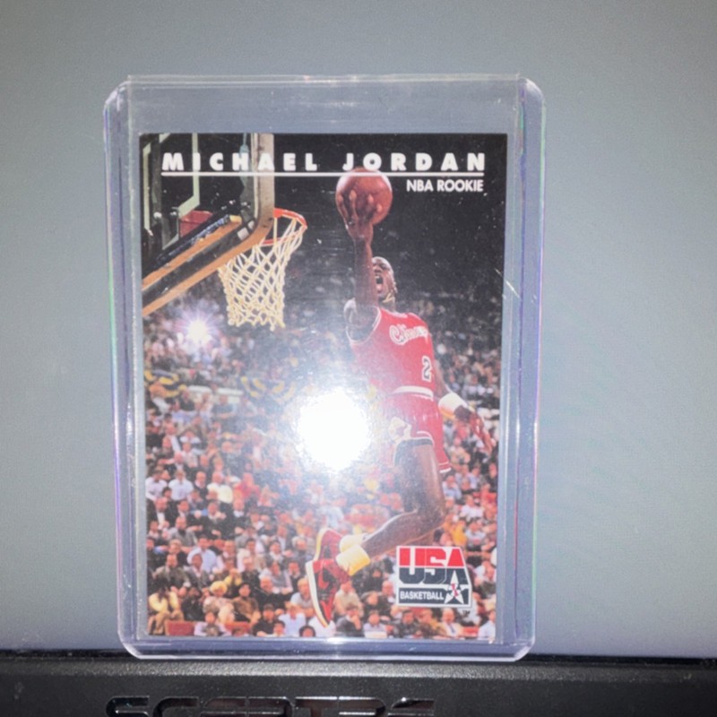 SkyBox 1992 USA Basketball Michael Jordan Rookie Card #38 NBA Bulls Team USA