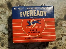 Vinatge EverReady #457 67 1/2 V Battery  NON FUNCTIONAL