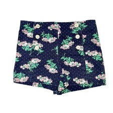 Janie And Jack Button Front Floral Shorts Size 6