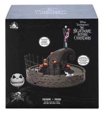 Disney The Nightmare Before Christmas Figurine Statue Musical Jack Sally - NEW