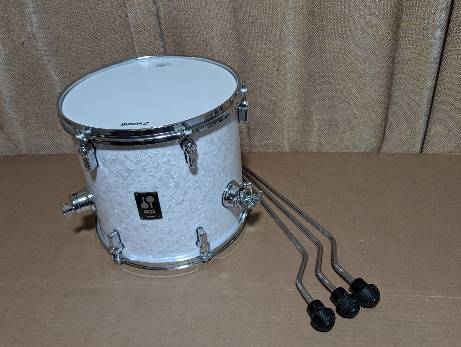 Sonor AQ2 Floor Tom 13 x 12 Martini Maple White Marine Pearl