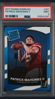 2017 Panini Donruss - Rated Rookie Patrick Mahomes II #327 (RC) Mint PSA 9