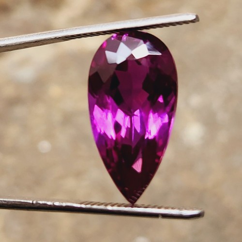 13.08 CT Natural Ceylon Padparadscha Sapphire Gemstone Pear Shape Certified u963