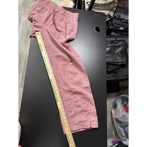 Athleta Cabo Linen Wide Leg Pants Blush Pink Size 4 Breathable Lightweight - Picture 6 of 13